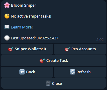 config-sniper-mode-bloom-telegram-trading-bot-solana